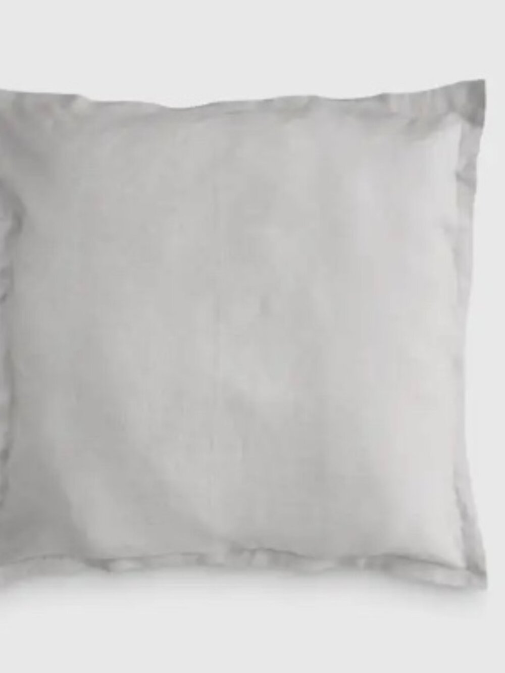 QUINCE European Linen Euro Sham Single Light Gray New #13